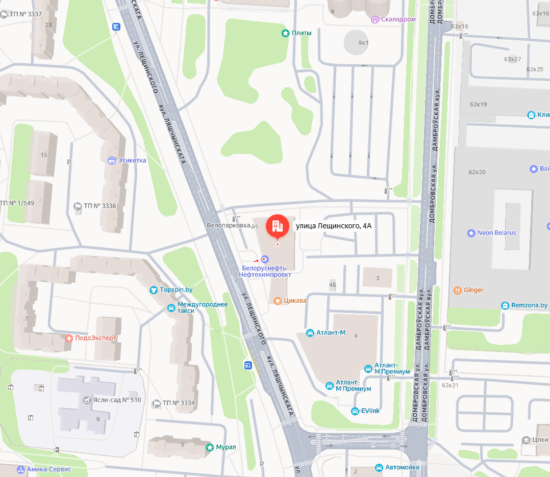 Карта проезда