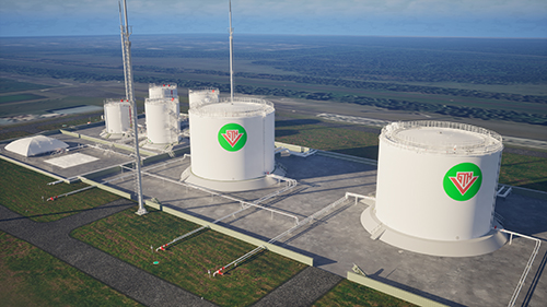 Резервуарный парк. Вид 1