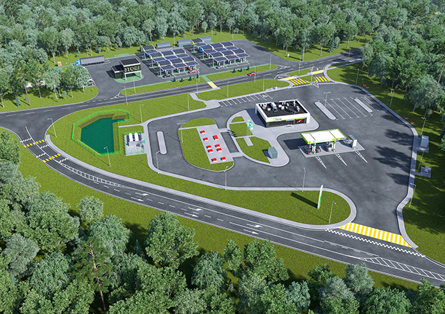 Совместно с АЗС