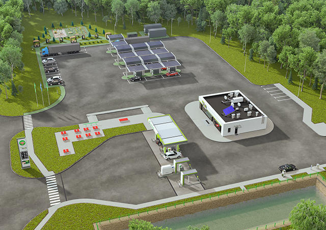 Совместно с АЗС