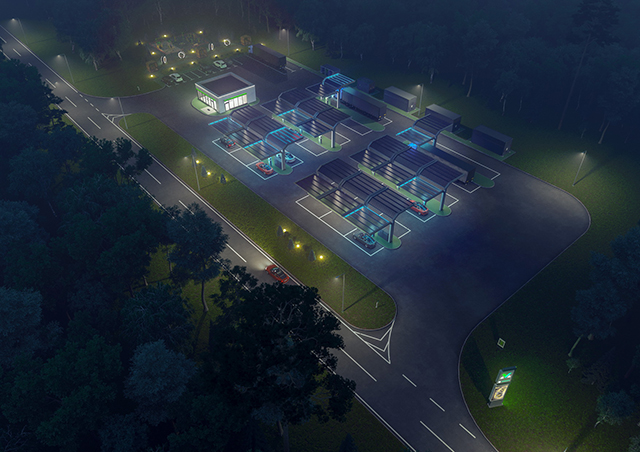 Отдельностоящий объект на трассе